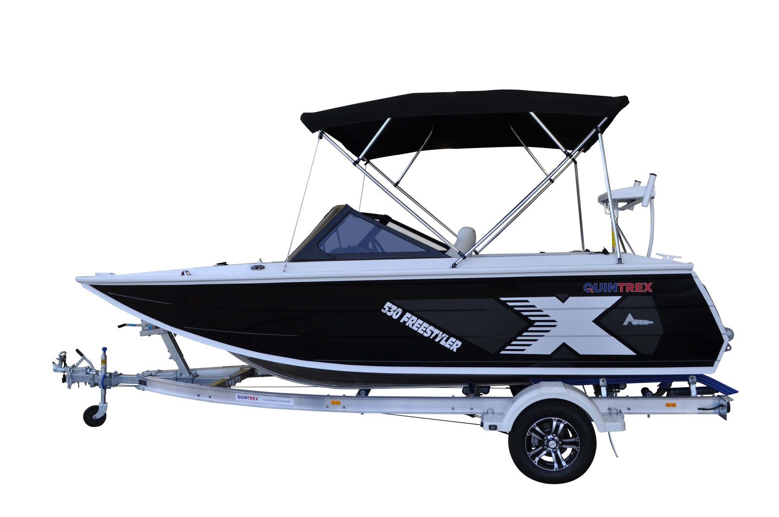 Quintrex 530 Freestyler + Trailer 1400 ATM TA1400S13SB