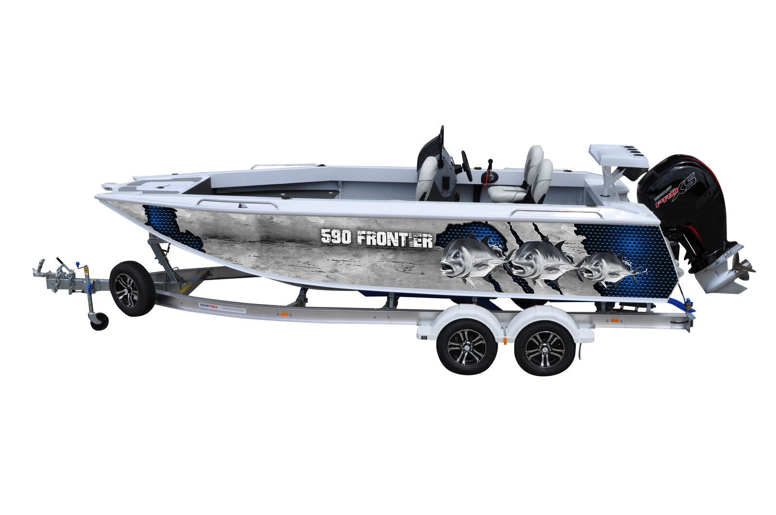 Quintrex 590 Frontier Pro SC + Trailer 2000 ATM TA2000T13SB