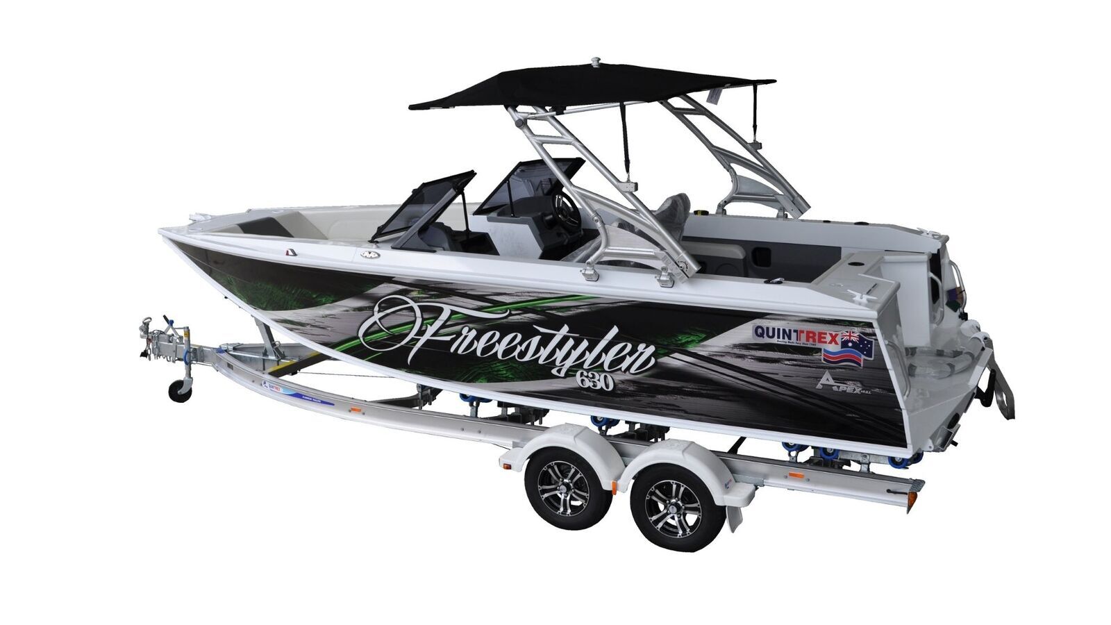 Quintrex 630 Freestyler + Trailer 610 2000 ATM TAB612000T13RB