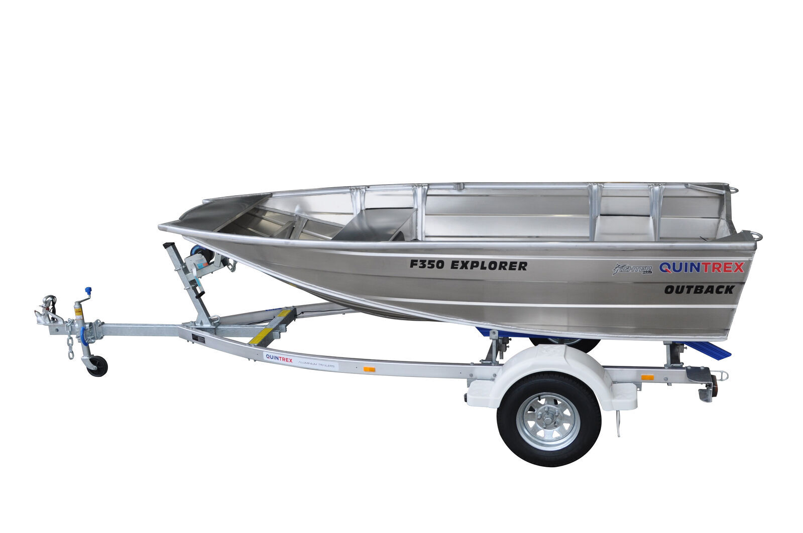 Quintrex F350 Outback Explorer L/S + Trailer 749 ATM TALS749S13