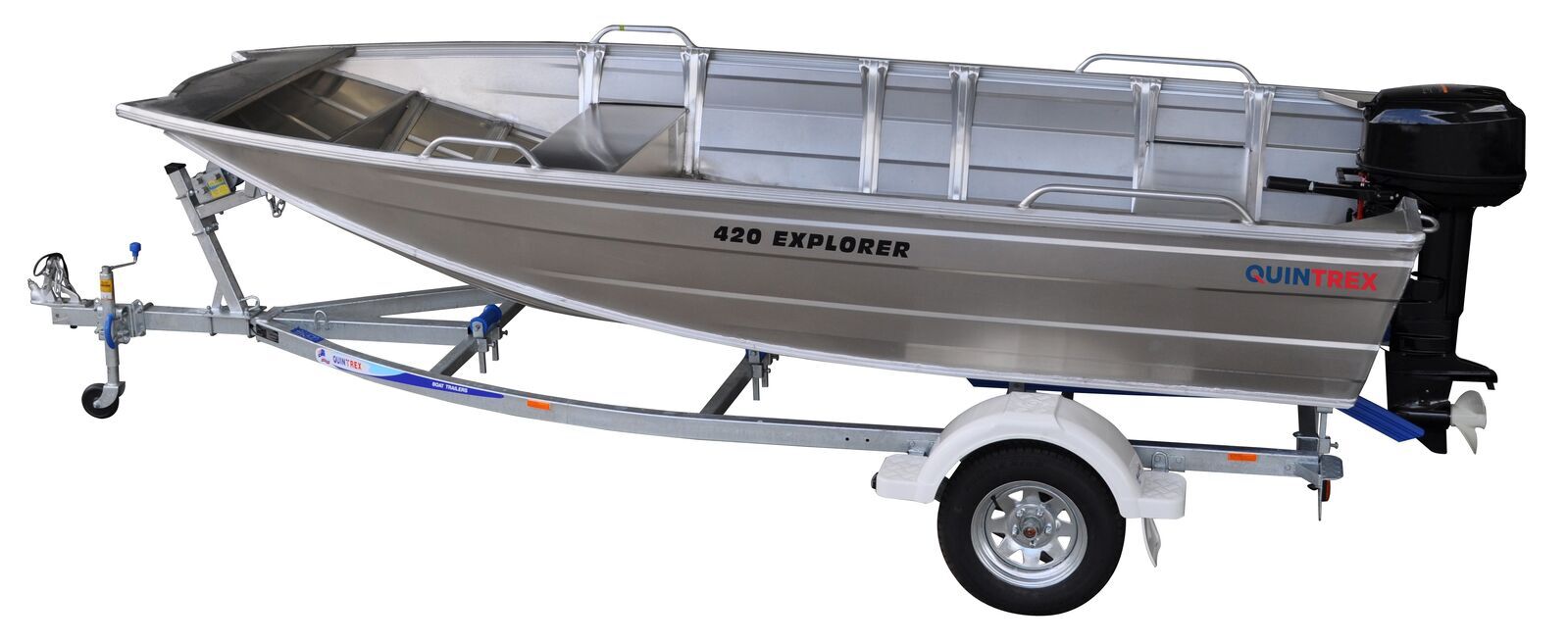 Quintrex F420 Explorer L/S + Trailer 749 ATM TA749S13S