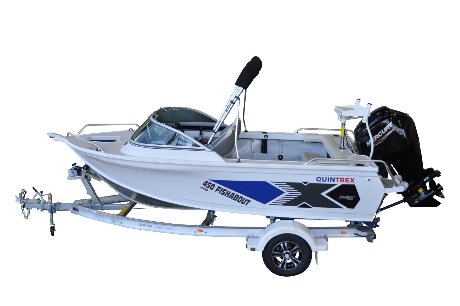 Quintrex 450 Fishabout Pro + Trailer 1100 ATM TA1100S13SB