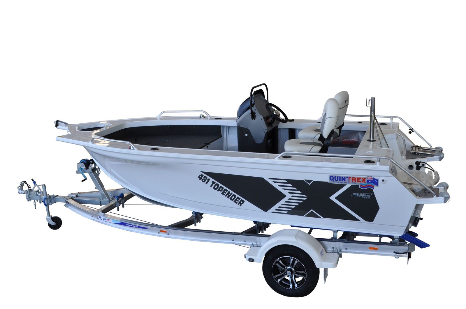 Quintrex 481 Top Ender + Trailer 1298 ATM TA1298S13SB