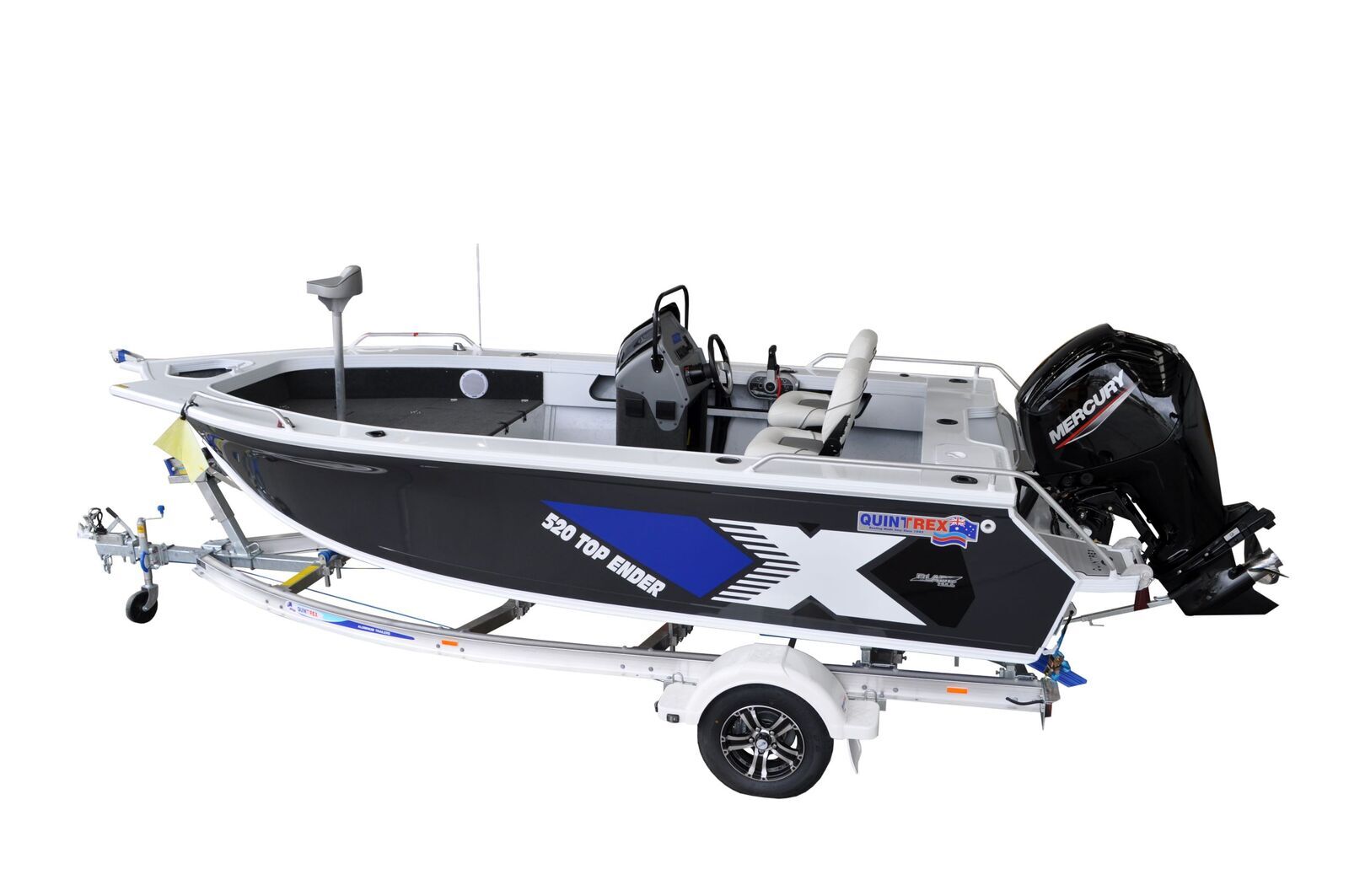Quintrex 520 Top Ender + Trailer 1595 ATM TA1595S14SB