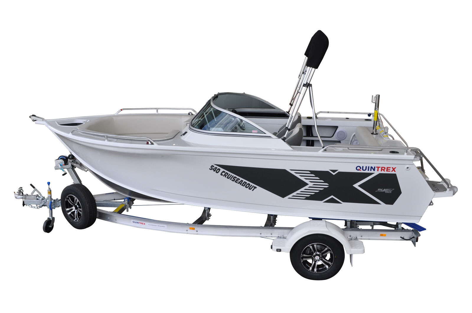 Quintrex 540 Cruiseabout + Trailer 1595 ATM TA1595S14SB