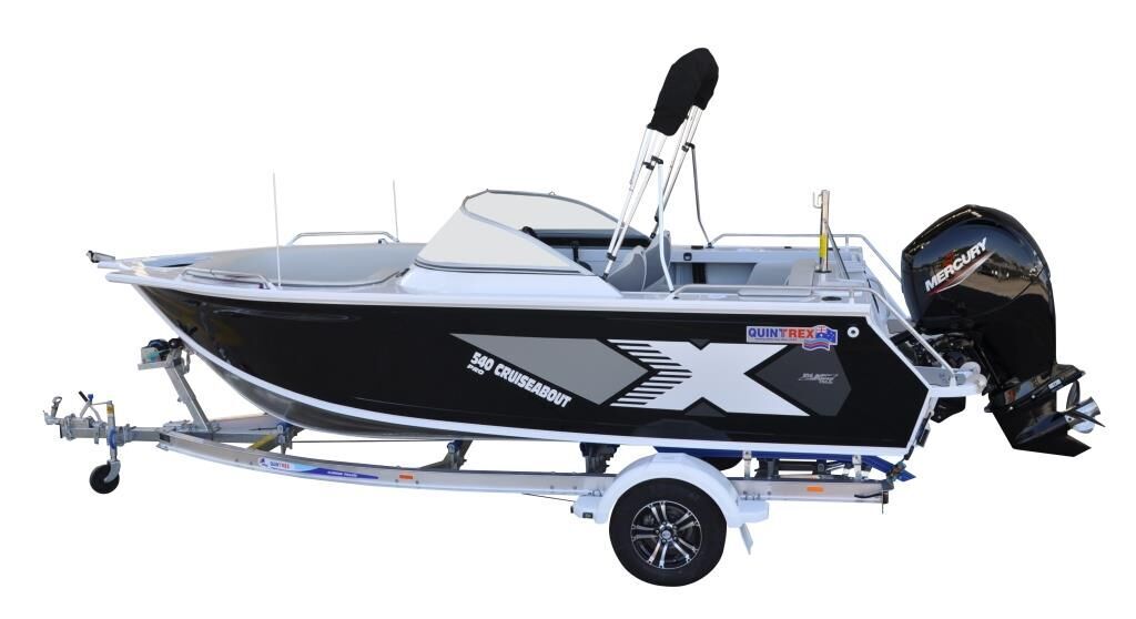 Quintrex 540 Cruiseabout Pro + Trailer 1595 ATM TA1595S14SB