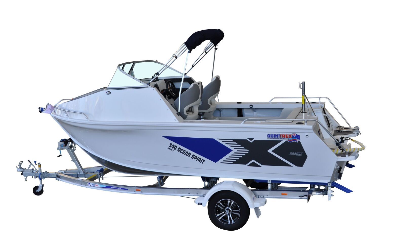 Quintrex 540 Ocean Spirit Pro + Trailer 1595 ATM TA1595S14SB