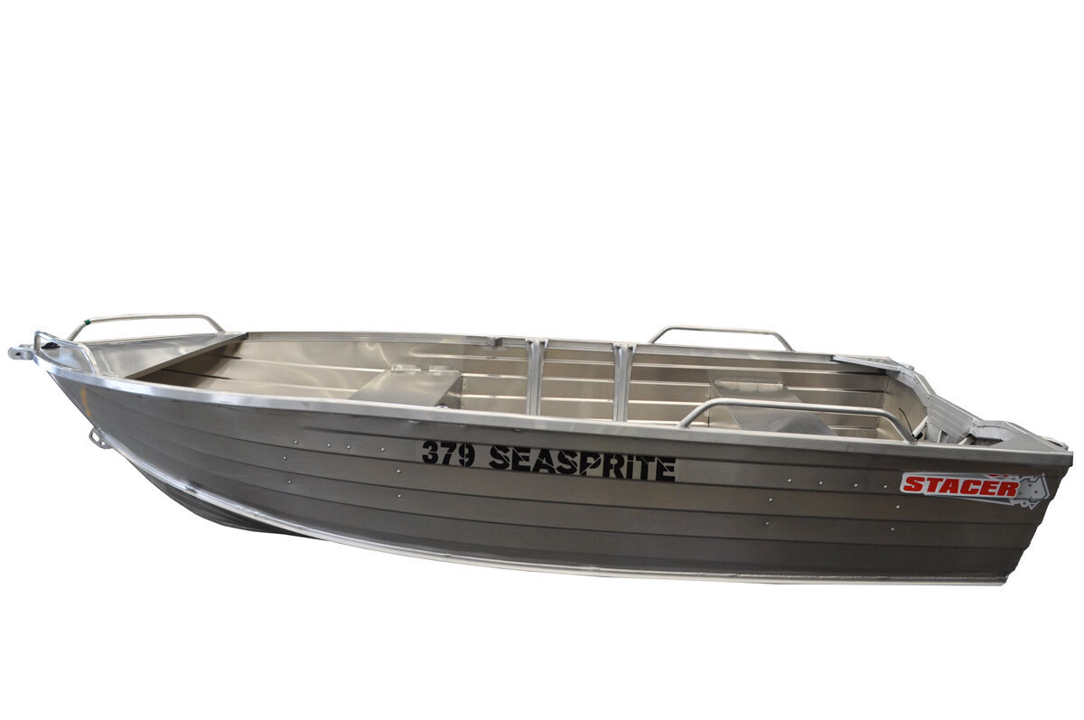 Stacer 379 Open Boats Seasprite Dinghy L/S + Move Trailers 749 ATM Single Axle 13" Unbraked Trailer