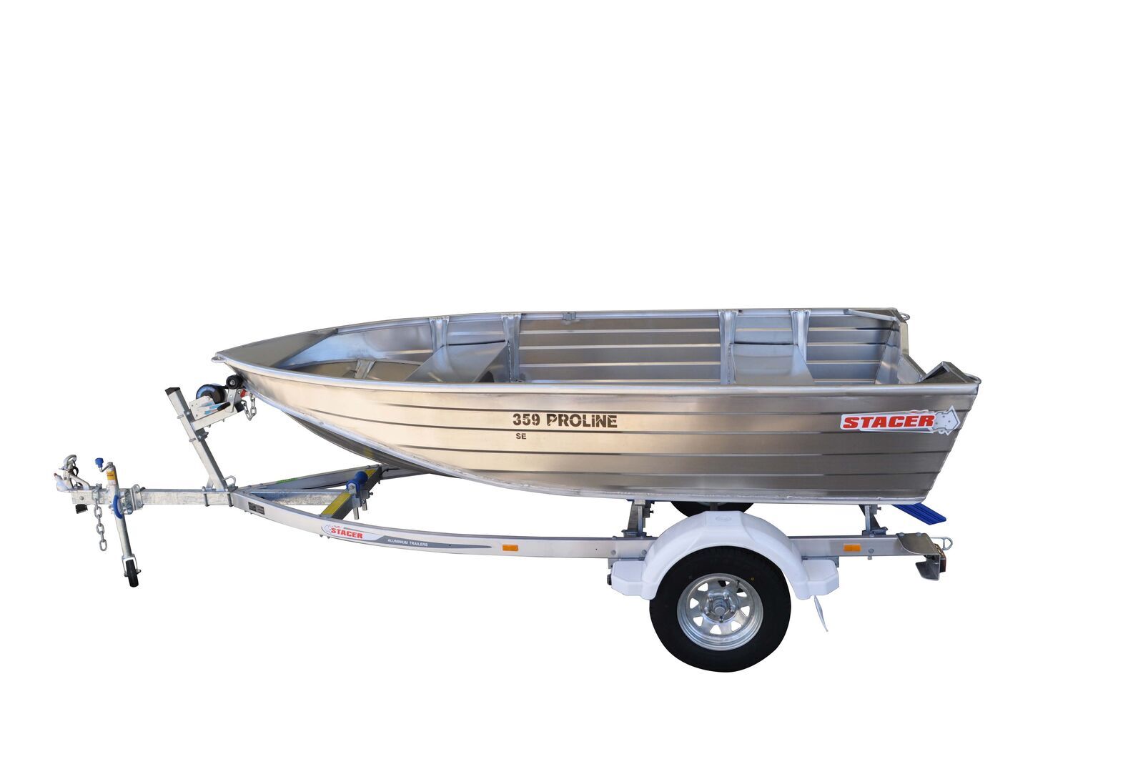 Stacer 359 Proline SE L/S Boat + Move Trailers 749 ATM Single Axle 13" Unbraked Trailer