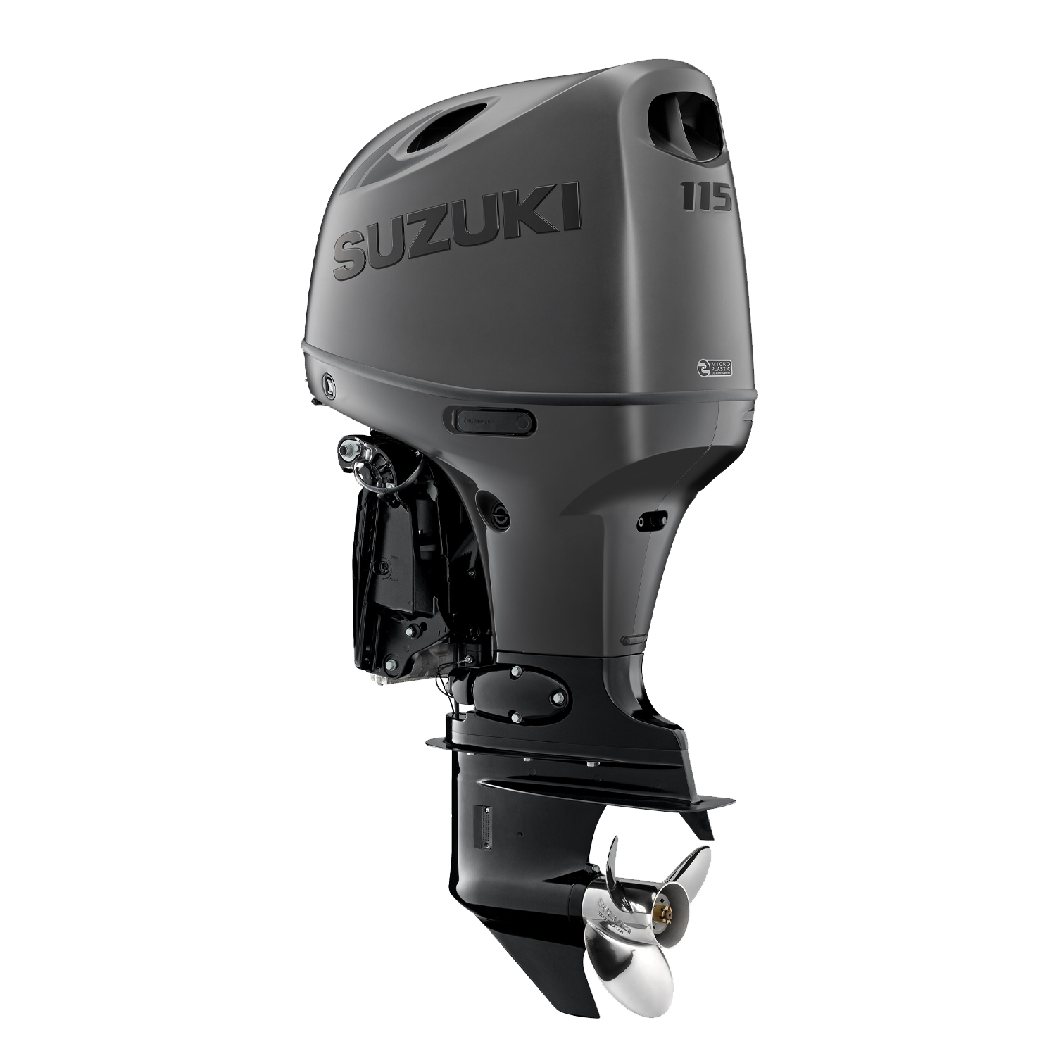 Suzuki DF115BT Stealth Outboard - Pearl Nebular Black