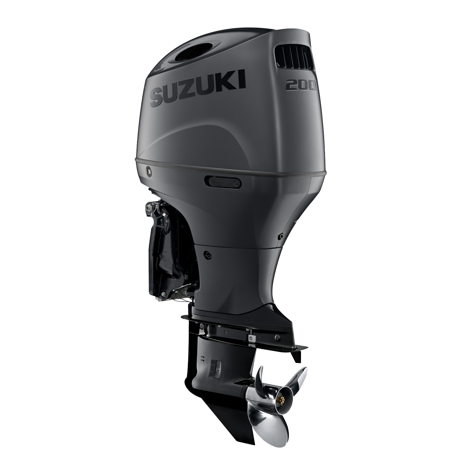 Suzuki DF200AP Stealth Outboard - Electric Start Extra Long Shaft [Shaft Length (inches): 25] - Pearl Nebular Black