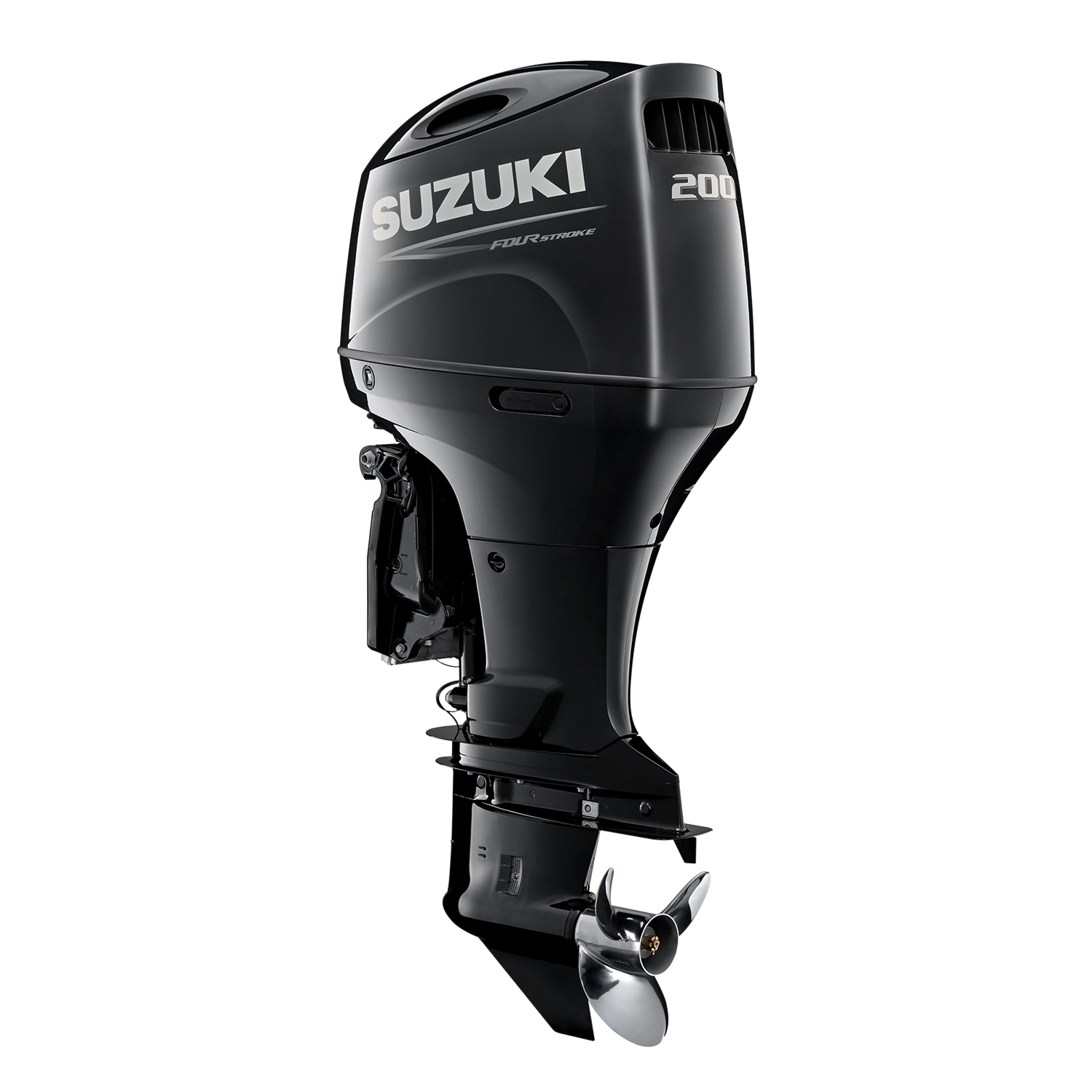 Suzuki DF200ATX Outboard - Electric Start &amp; Tilt Extra Long Shaft [Shaft Length (inches): 25] - Black