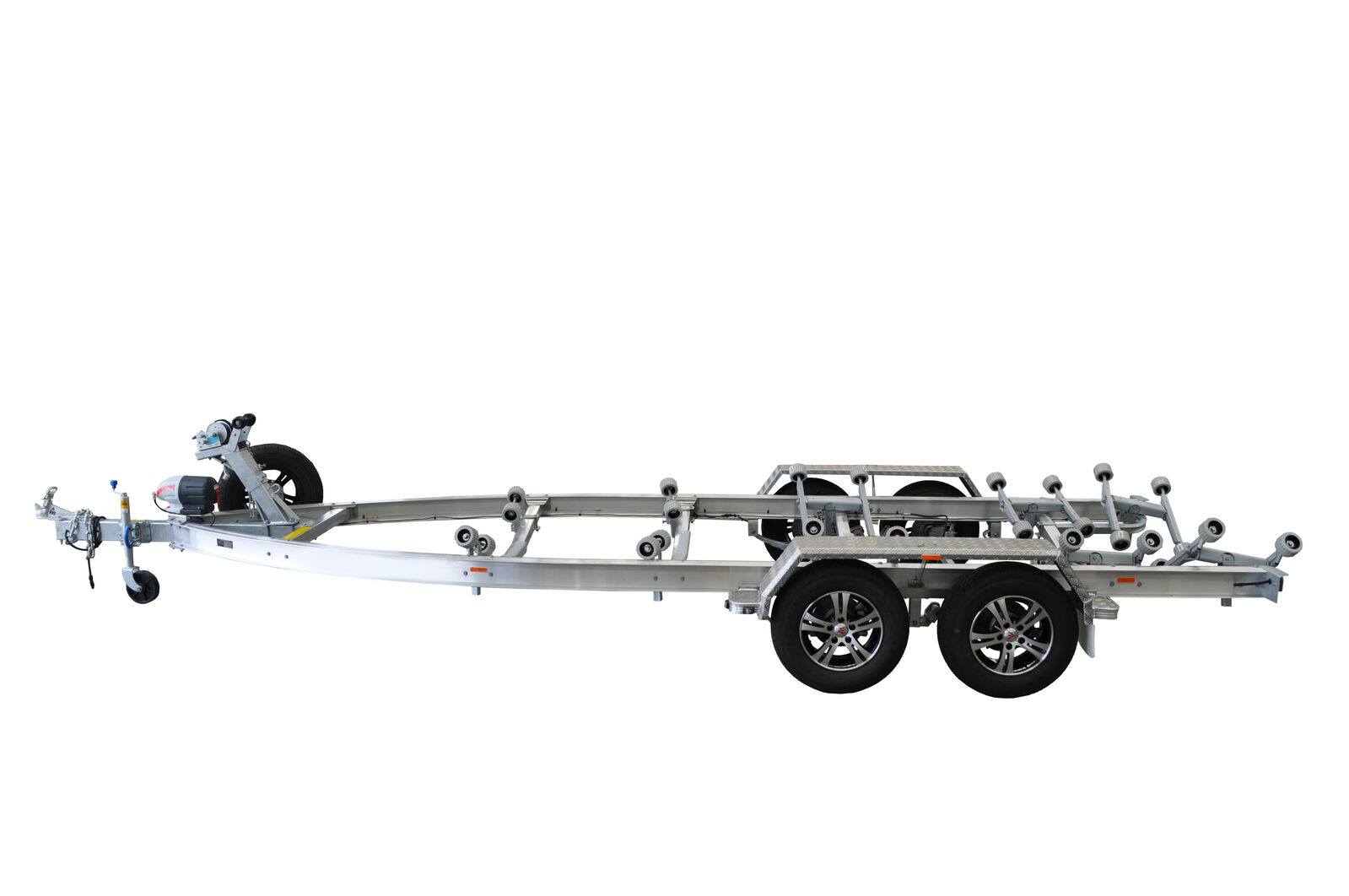 Move Trailers Fibreglass 2600 ATM Tandem Axle 14" Roller Hydraulic Braked Trailer Suits 6.1-7m Boats