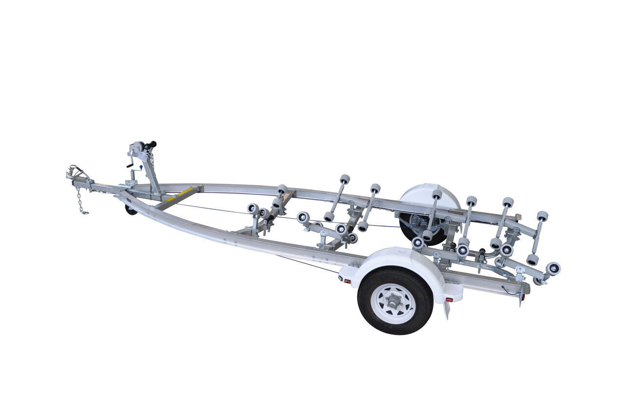 Move Trailers Fibreglass Mechanical Braked Single Axle Trailer Suits 4.5m - 5.9m Boats