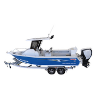 Stacer 759 Plate Ocean Ranger Centre Cabin HT SDF XLS Boat + Move Trailers 2750 ATM Tandem Axle 14" Hydraulic Braked Trailer