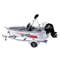 Stacer 449 Crossfire Side Console L/S Boat + Move Trailers 1100 ATM Single Axle 13" Mech Braked Trailer