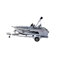 Stacer 481 Crossfire Side Console L/S Boat + Move Trailers 1298 ATM Single Axle 13" Mech Braked Trailer