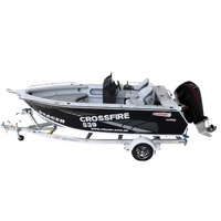 Stacer 539 Crossfire Side Console L/S Boat + Move Trailers 1400 ATM Single Axle 13" Mech Braked Trailer