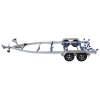 Move Trailers Alloy Blade 650 2600 ATM Tandem Axle 14" Roller Mech Braked Trailer Suits 6-7m Boats