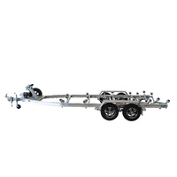 Move Trailers Fibreglass 2600 ATM Tandem Axle 14" Roller Hydraulic Braked Trailer Suits 6.1-7m Boats