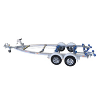 Move Trailers Aluminium Mechanical Roller Braked Tandem Axle Trailer Suits 5.3m - 7m Boats
